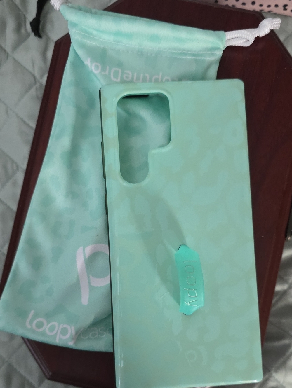 Loopy Case Mint Green Phone Case with Integrated Loop Grip